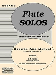 BOURREE AND MENUET SON #3-FLUTE SOL cover